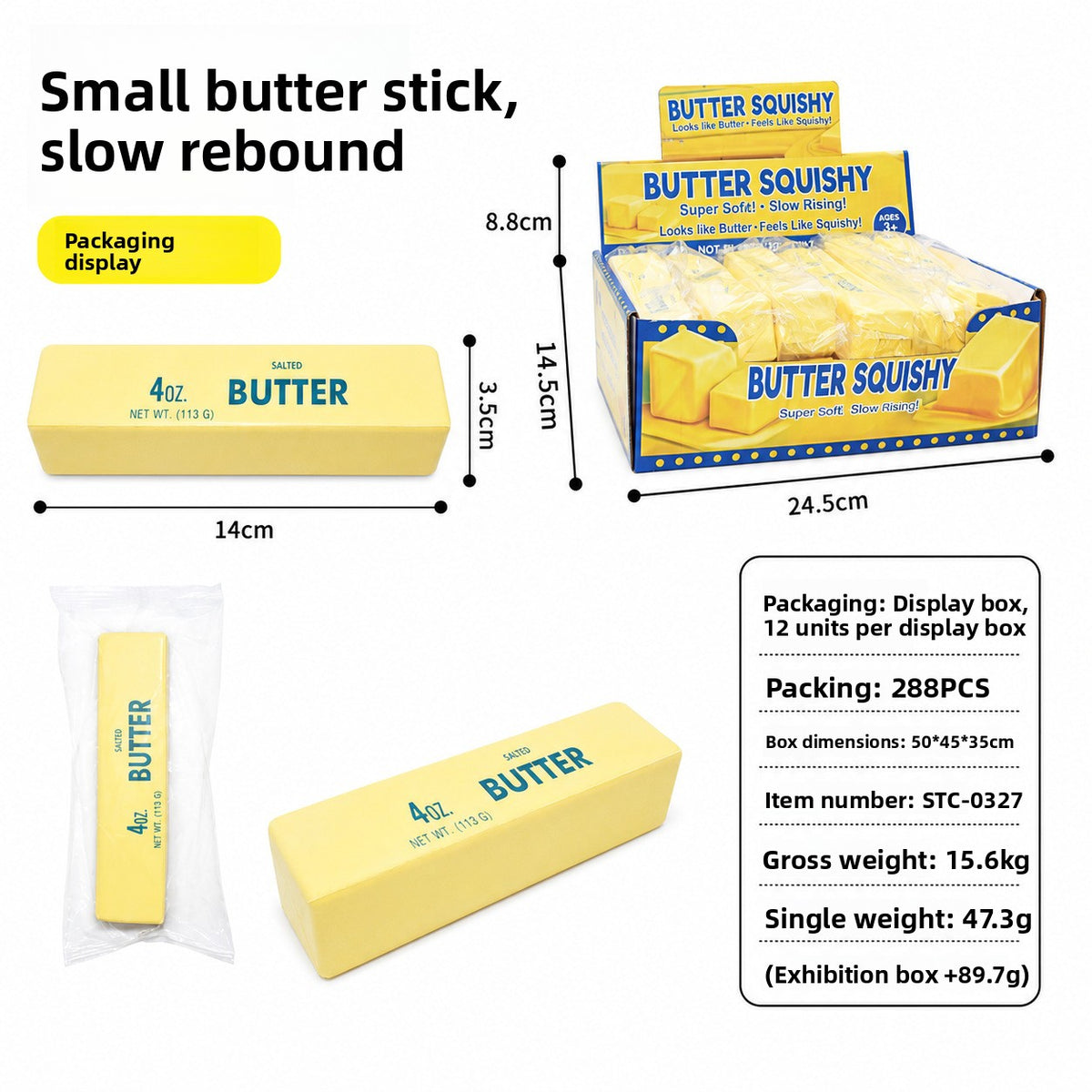 Slow Rebound Butter Squishy